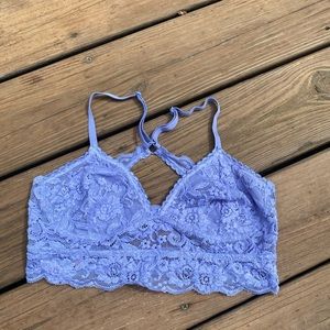 Light purple lace racerback bralet